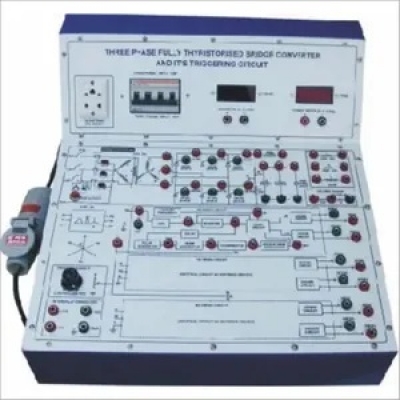 3 Phase Half Controlled Thyristorized Bridge Converter - Triggering Circuit for Power Electronics Training Labs for Vocational Training and Didactic Labs