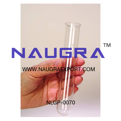 Test tubes round  bottom,  Rim / Rimless, Plain for Science Lab